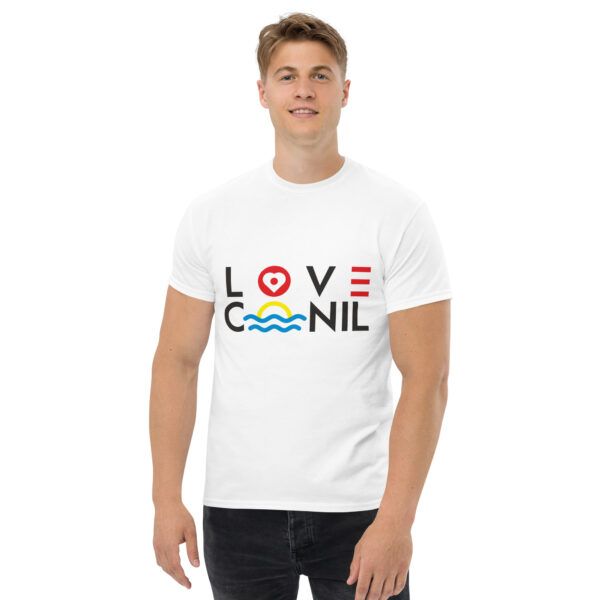 Camiseta color blanca Love Conil imagen hombre