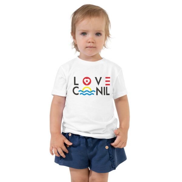 Camiseta infantil color blanca - imagen niña
